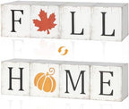 COCHIE Vintage Fall Decorations Set for Home Office Tabletop Shelf Indoor by COCHIE