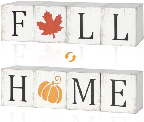 COCHIE Vintage Fall Decorations Set for Home Office Tabletop Shelf Indoor by COCHIE
