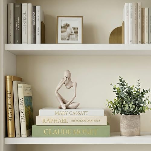 Sage Green Faux Book Box Set of 3 - Linen Decorative Books for Shelves, Fake Books for Decoration with Secret Compartment, Cottagecore Aesthetic Room Decor (Green-Beige-White) - Image 5