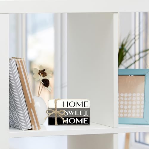 Mini Decorative Books For Home Decor, Small Wood Book Stack For Table Decor, Home Decor Book For Living Room Mantel, Farmhouse Stacked Books Decorative（L41） - Image 4
