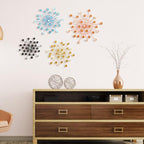Blulu 4 Pcs Starburst Wall Decor, Mid Century Wall Art, Bling Metal Decor - Image 6