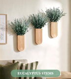 120 Pcs Artificial Eucalyptus Stems Bulk,Fake Plants Eucalyptus Leaves - Image 2