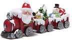 Hodao Christmas Train Figurines with Santa, Tree & Snowman by Hodao