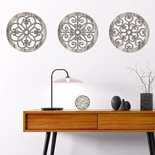 Blulu 3 Pcs Thicken Rustic Wall Decor, Wood Hanging Decor, Popular Style - Image 4