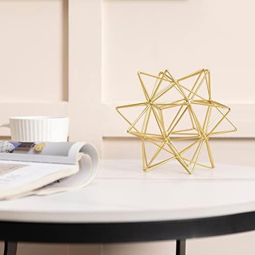 Metal Geometric Table Top Decor, 3D Metal Geometric Sculpture - Image 6