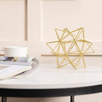 Metal Geometric Table Top Decor, 3D Metal Geometric Sculpture - Image 6