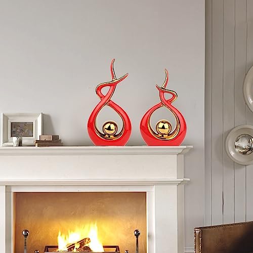 Norrclp Home Decor Modern Abstract Art Ceramic Statue Table Decor (Large) - Image 2