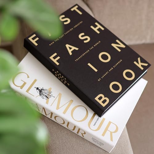 Decorative Books for Home Decor – Black & Ivory Linen Faux Books for Decoration: Aesthetic Fake Book Shelf, Living Room, Mantle, Entryway & Coffee Table Decor – Stack Faux Book Storage Box, Set of 2 - Image 4