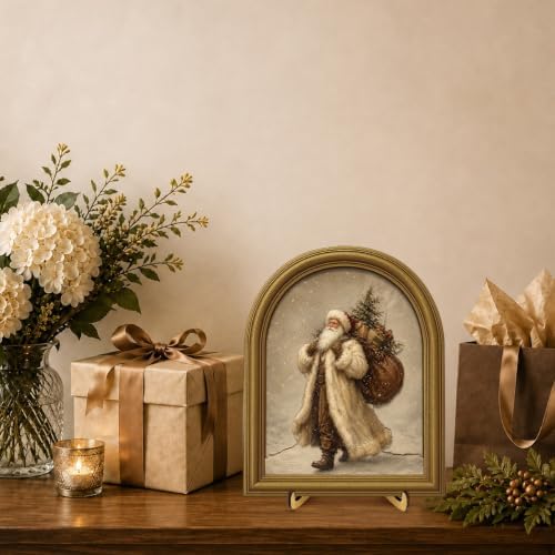 Christmas Decor Vintage Winter Santa Claus Wall Art Sign Table Decor - Image 7