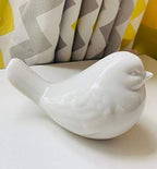 NEW White Bird Figurine, Ceramic Chubby Bird Figure Cottage Animal Bird Statue Decorations for Home Garden Decor Accents - Image 7