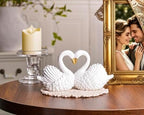 Small Swan Figurines Home Decor,Mini White Decor Animal Statues - Image 6