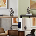 Abstract Bronze Rope Knot Statue, Geometric Decor, Living Room Coffee Table Bookshelf countertop Bronze Decor, Office Coffee Table entryway entryway Desktop Decor. - Image 5