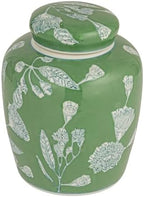 Creative Co-Op Decorative Ceramic Ginger Jar with Lid, Green by Unknown