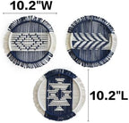 3Pcs macrame Wall Decor Round Woven Wall Art Boho Geometric 10.2"W*10.2"L - Image 5