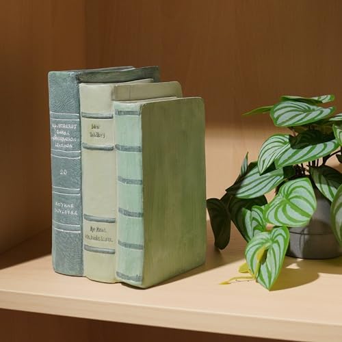 Guichifun Sage Green Faux Books Decorative Bookshelf Décor - Image 2
