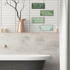 4 Pieces Christian Bible Verses Wall Decor Wooden Religious Art Green Sage Bathroom Decor Religious Gifts for Women Office Home Bedroom Bathroom Living Room(Green 10x4 Inches) - Image 5