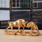 Bull and Bear Statue - Wall Street Bull Decor, Stock Market Gifts - Image 4