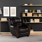 CANMOV Leather Recliner Chair, Classic and Traditional Manual Recliner Chair - Image 6