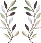 Zhengmy 2 Pcs Metal Leaf Wall Art Vine Branch Decor,Colorful by Zhengmy