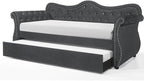 Modern Luxury Upholstery Crystal Tufted Trundle - Image 6
