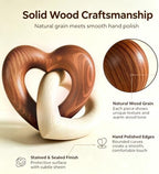 Upgrade Wood Knot Decor Rustic Home Décor Accents Hand Carved Coffee Table Decoration, Boho Chain Link Decoration, Modern Shelf, Rustic Objects for Home Decor Living Room Bedroom Gift - Image 3