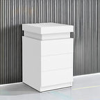 ADORNEVE Nightstand with Charging Station and LED Lights, Night Stand with - Image 6