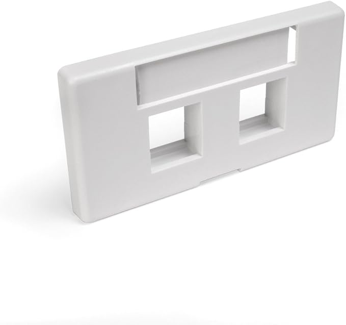 Leviton 2-Port QuickPort Modular Furniture Faceplate by Leviton