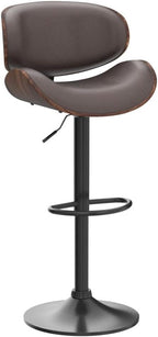 YaFiti Bar Stools Set of 4, Modern Pu Leather Swivel Adjustable Bar Stool - Image 5