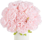 SITUMEIZI 10PCS Artificial Peony Flowers, Real Touch Fake Silk Bouquet with Stems for Home Mothers Day Wedding Party Centerpieces Table Decoration Indoor(Light Pink) by SITUMEIZI