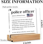 Police Officer Gifts Acrylic Sign, Appreciation Gift for Police Officers - Image 2