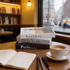 3 PCS Faux Decorative Books for Home Decor-Coffee Table Books Decor-Aesthetic Fake/Faux Books for Decoration,libros Decoration for Coffee Table, Shelf Accessories (3-Paris London New York Shipaitu) - Image 2