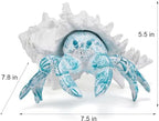 Beach Coastal Blue Hermit Crab Statue Home Bathroom Decor Gift - Image 2