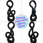 16" Modern Abstract Ribbon Decorative Sculpture, Knot Sculptures,Home Decor,Coffee Table Statues,Dining Living Room Desk Decor,Musical Note,Black - Image 6