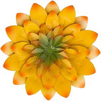 Succulent Metal Flowers Wall Decor - 3D Metal Wall Decor, Flower Art Yellow by BNUnityinc