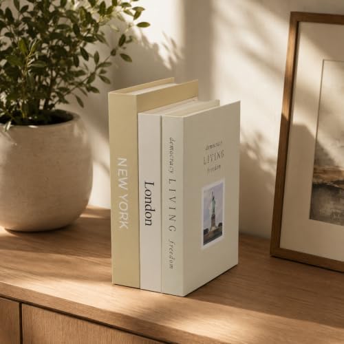 3 PCS Faux Decorative Books for Home Decor-Coffee Table Books Decor-Aesthetic Fake/Faux Books (NEW YORK London Living) - Image 4