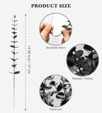 50 Pcs Black Artificial Eucalyptus Stems,Faux Eucalyptus Leaves Branches - Image 3