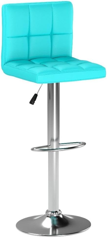 Homall Bar Stools Modern PU Leather Adjustable Swivel Barstools, Armless - Image 5