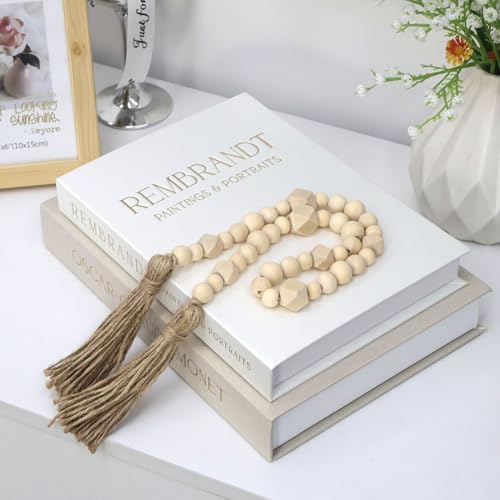 Coffee Table Books, Decorative Book Wood Beads Set of 3 for Room Home Decor - Image 6