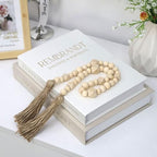 Coffee Table Books, Decorative Book Wood Beads Set of 3 for Room Home Decor - Image 6