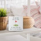 Funny Golf Court Wooden Box Sign Desk Decor, Gifts for Golf Lovers, Golfer Golfing Gifts Wood Block Sign Decorations for Home Bedroom Office Wall Tabletop Shelf Decor, 5x5 Inch - Image 4