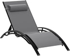 PURPLE LEAF Patio Oversized Chaise Lounge Chair Set - Image 4