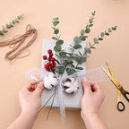ABAJI 24 PCS Eucalyptus Stems Plastic Vivid Leaf Decorations Artificial Leaves Fake Faux Greenery Plant for Home Office House Table Desk Decor Wedding or Party Vase Forever Live - Image 6