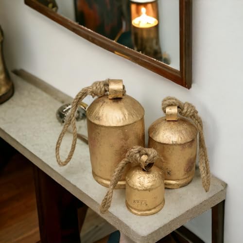 Vintage Handmade Rustic Door Hanging Bells Harmony Cow Bells for Lucky Christmas Décor Farmhouse Metal Shabby Chic Bells - Image 2