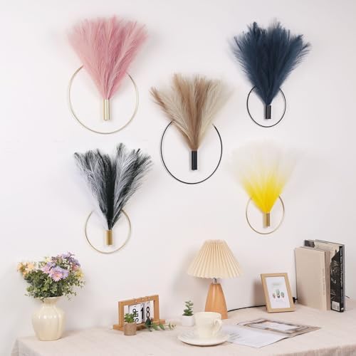 Pretty Jolly Boho Pampas Wall Decor Black Metal Wall-Mounted Art - Image 4
