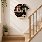 Whimsical Mushroom Decor, Witchy Moon Mushroom Shelf, Floating Wall Shelf - Image 5