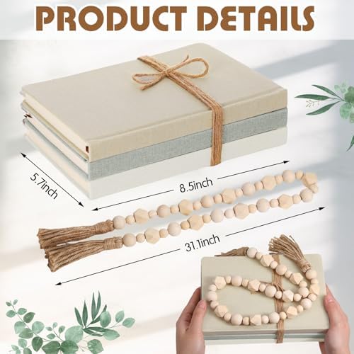 Feifeiya 3 Pieces Faux Decorative Books Set for Home Decor,Light Green - Image 6