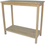 IC International Concepts, Portman Accent Table, Solid Real Wood, Sturdy by InternationalConcepts