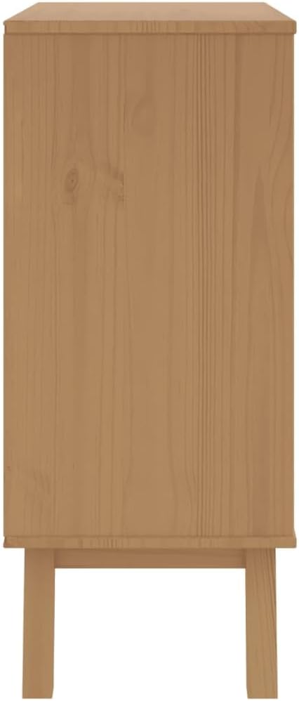 Scandinavian Style Solid Pine Wood Drawer Cabinet - Image 8