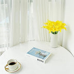 ONLY ART Artificial Pure Yellow Calla Lily 20pcs – 13.5" PU Faux Flowers with Flexible Stems, Soft Texture, for New Year and Valentine's Day Home, Wedding & DIY Decor - Image 4