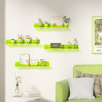 upsimples 4 Pcs 15" Acrylic Shelves for Wall Display, Fluorescent Green - Image 2